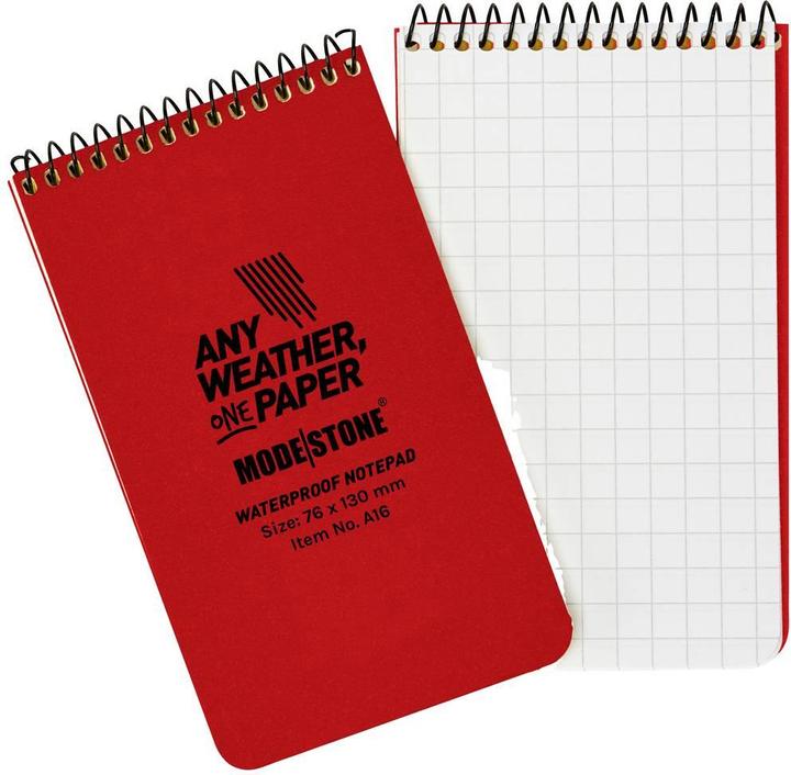 Actual product image Modestone Notepad waterproof (76 x 130 mm, Checked)