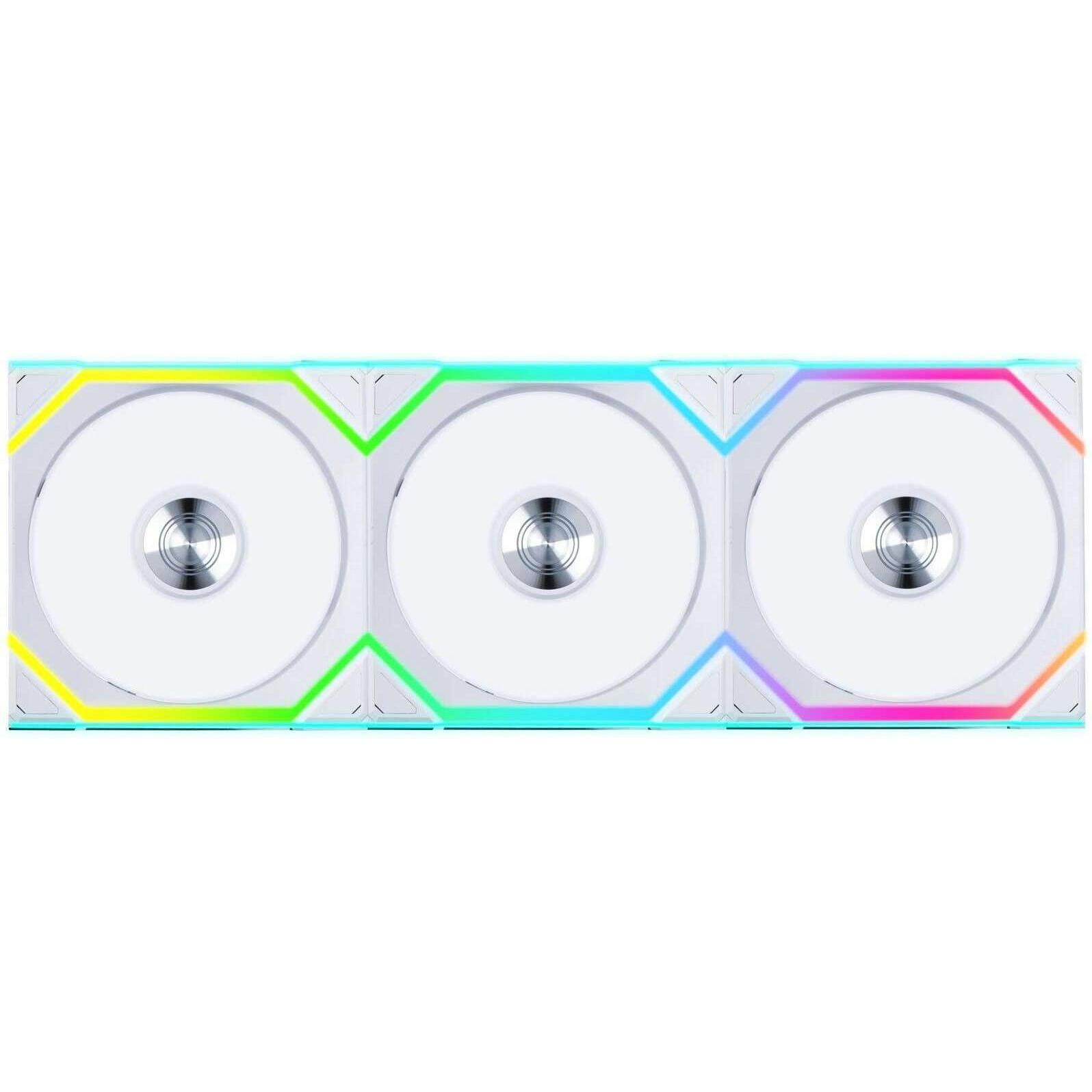 Lian-Li UNI FAN SL Wireless ARGB PWM Lüfter, 3er-Pack inkl. Controller - 120 mm, weiss (120 mm, 3 x), PC Lüfter, Weiss
