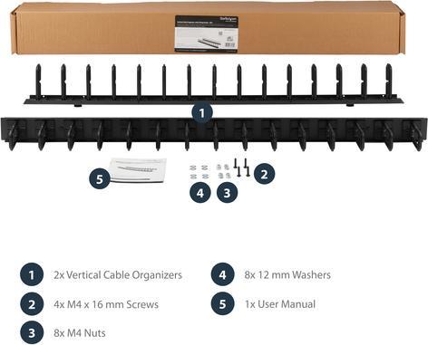 Image du produit StarTech D-RING HOOK CABLE PANEL - 6FT.