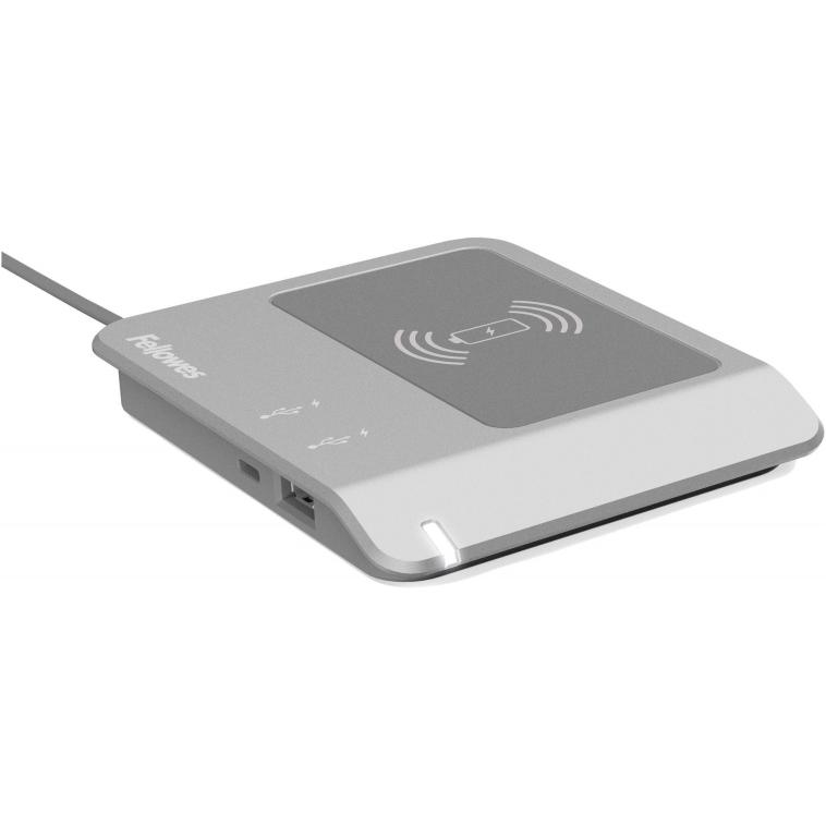 Thumbnail - Fellowes Ladestation Rapido Kabellos (10 W), Wireless Charger, Silber