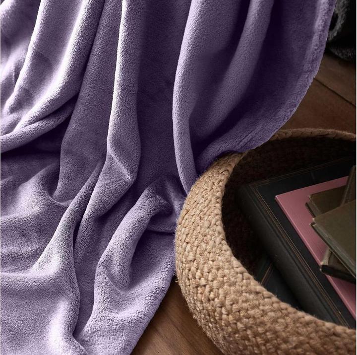 Produktbild Lumaland Kuscheldecke Lila 240 x 220 cm, Material: Fleece (220 x 240 cm)