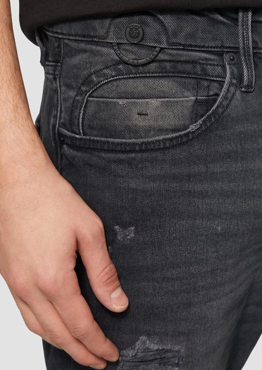 Produktbild S.Oliver Jeans-Hose Jeans Mauro / Regular Fit / Mid Rise / Tapered Leg / Destroyed-Effekt (W29/L32)