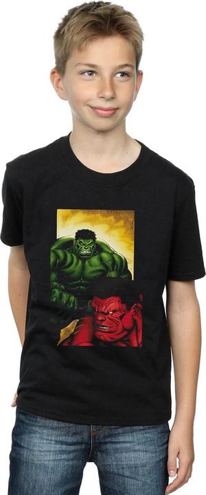 Actual product image Boys Red Hulk Vs Green Hulk T-Shirt (116)