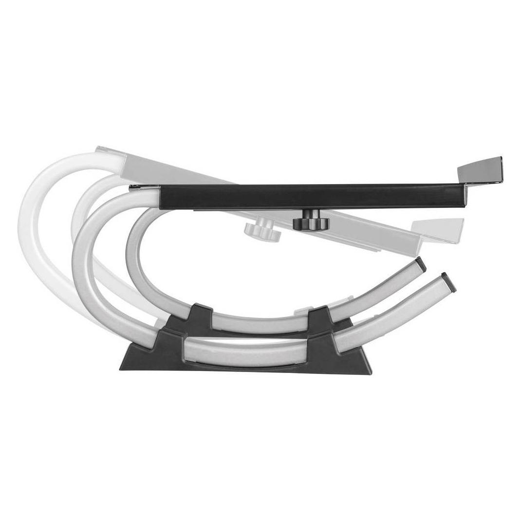 myWall Supporto per computer portatile HT16L, ergonomico, per scrivania, notebook e MacBook, compatibile con laptop da 11 a 17 pollici, supporto ventilato per computer portatili, colore: grigio