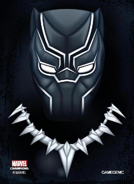 Produktbild Gamegenic GGS10094ML - Marvel Champions Art Hüllen - schwarz Panther (50+1 Hüllen)
