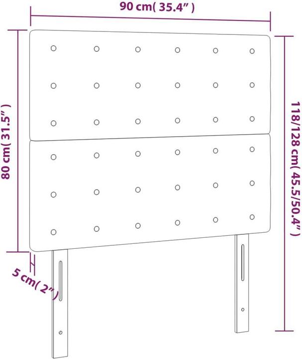 Produktbild vidaXL Kenzie (90 x 5 x 128 cm)