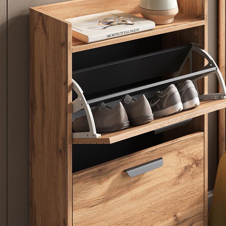 Actual product image Vicco Wardrobe Amber, Oak Wotan, 59.8 x 100 cm 2 parts