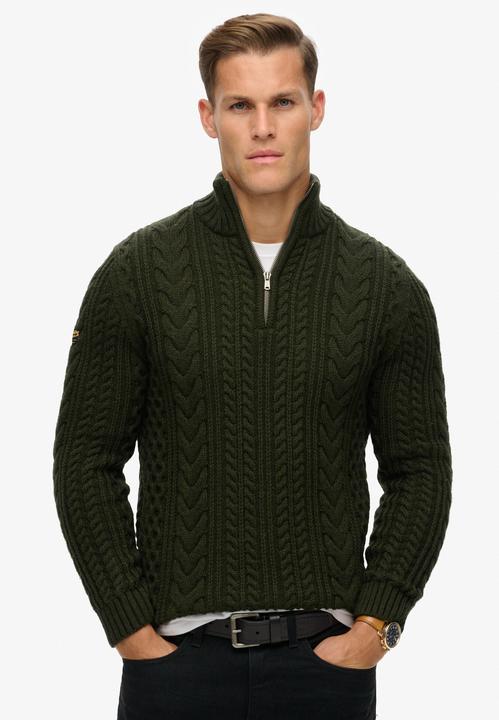 Image du produit Superdry Pull en maille torsadée à col camionneur Vintage Jacob (L)