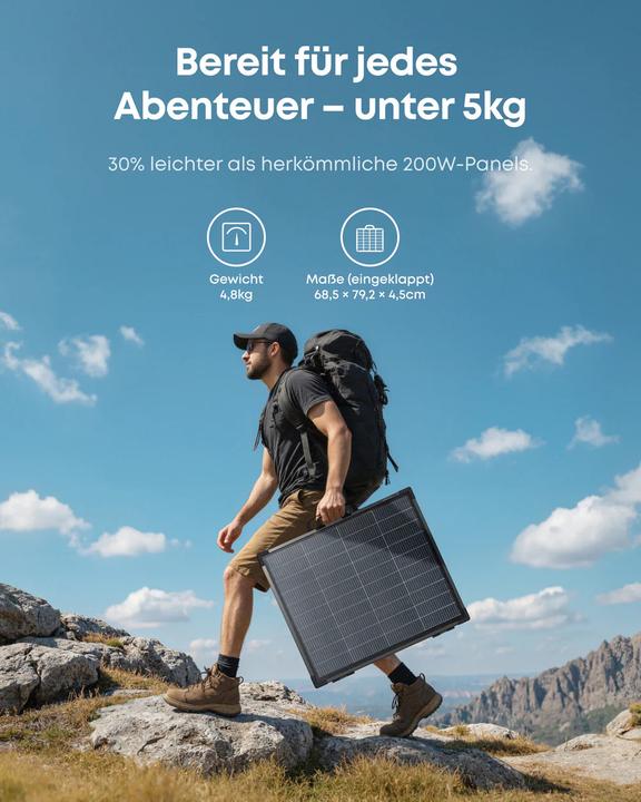 Actual product image Anker PS200 solar panel (200 W, 4.80 kg)