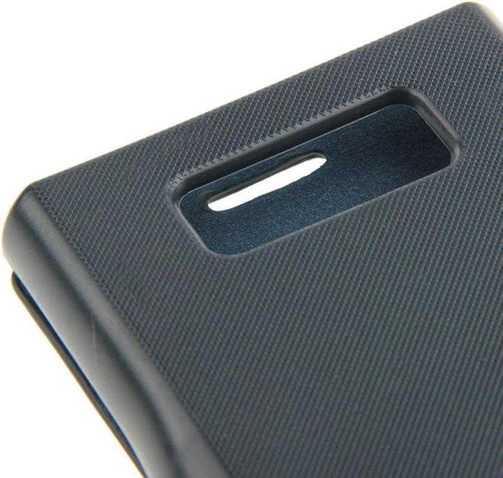 Produktbild König Design Handyhülle Tasche für LG Optimus L7 / P700 dunkelblau gebürstet (LG Optimus L7)