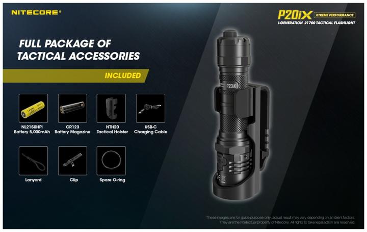 Image du produit Nitecore P20iX - 4000 lumens (14 cm, 4000 lm)