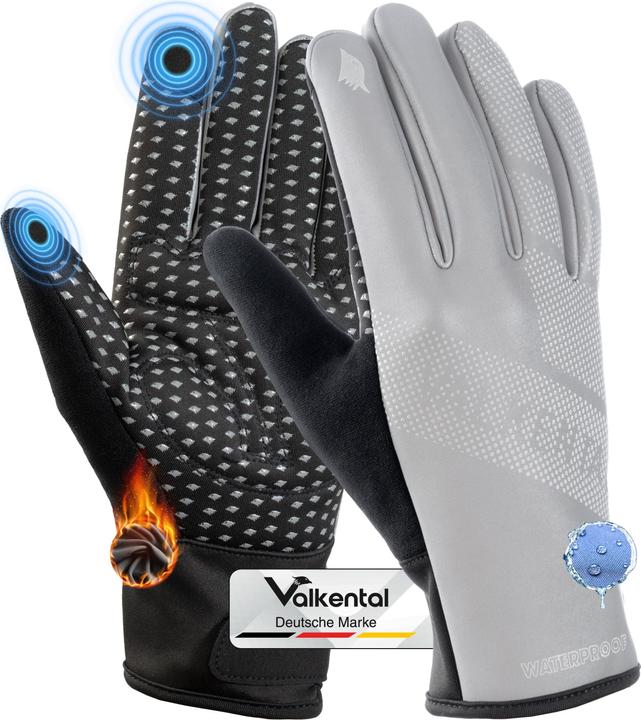 Valkental GloRider Flex - Wasserfester Ãoebergangshandschuh mit Grip (L)