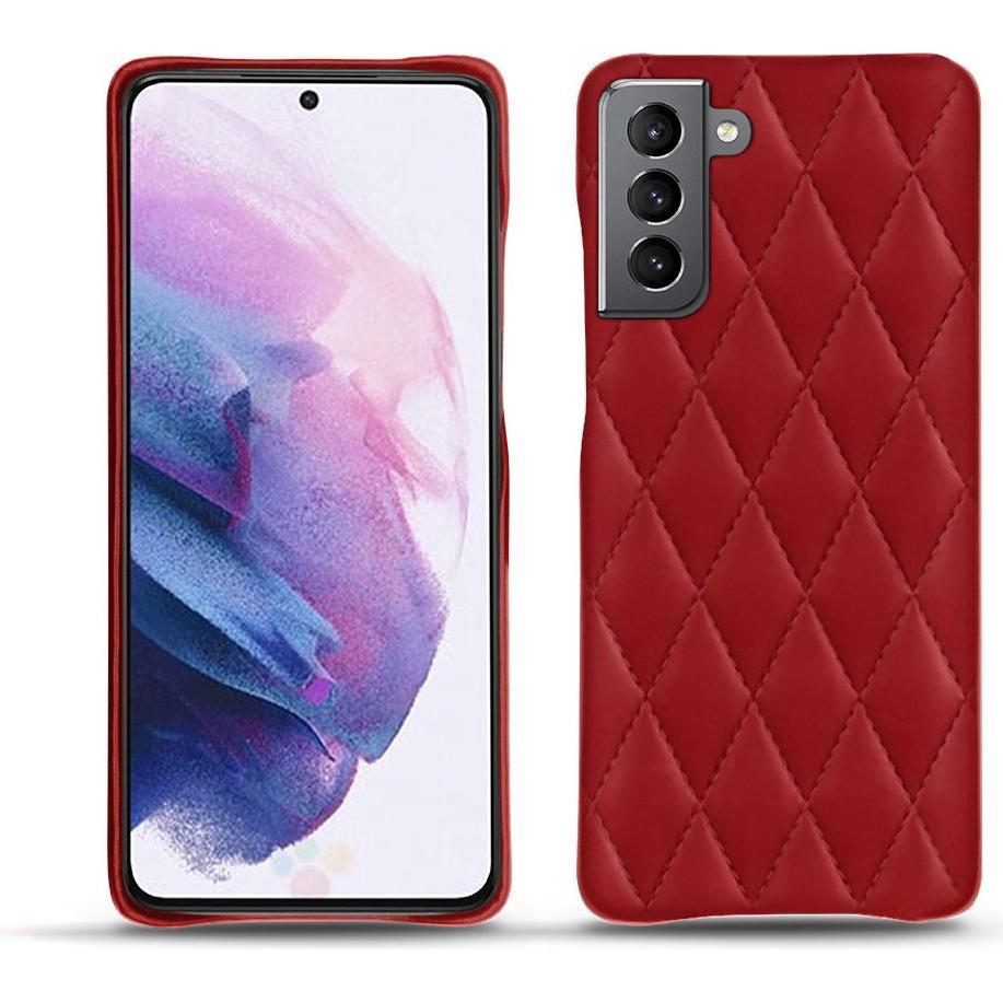 Noreve Lederschutzhülle (Samsung Galaxy S21+), Smartphone Hülle, Rot