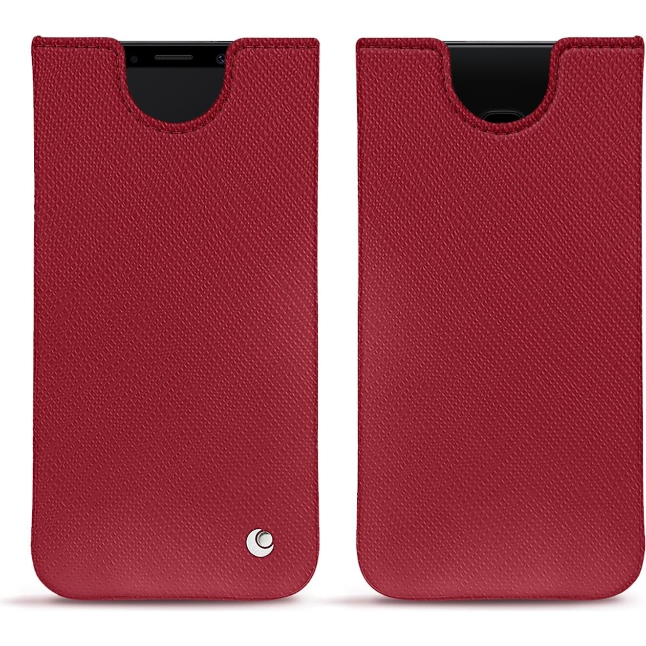 Noreve Lederschutzhülle (Samsung Galaxy S9), Smartphone Hülle, Rot