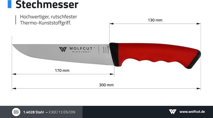 Produktbild Wolfcut Fleischermesser-Set (19 cm)