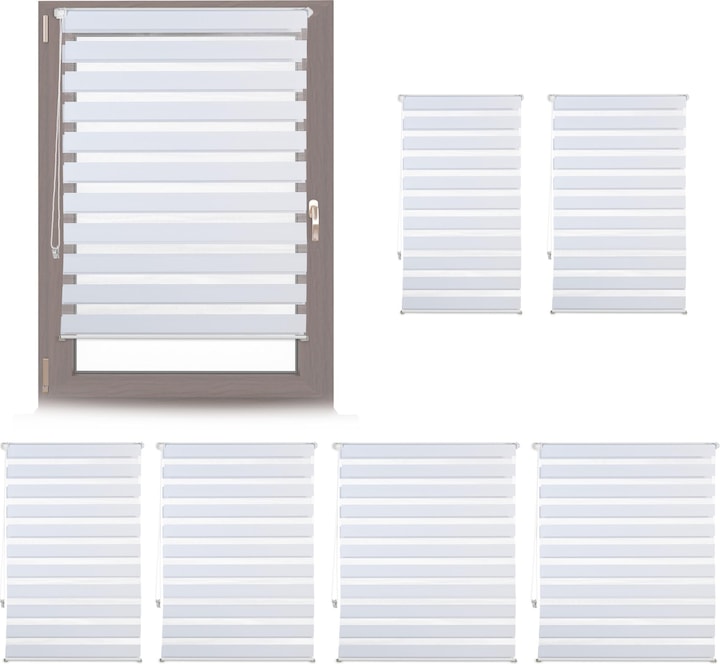 Produktbild Relaxdays Doppelrollo Klemmfix (80 x 6.5 x 156 cm)