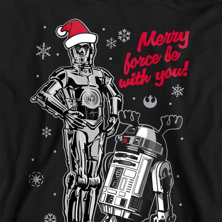 Produktbild Star Wars Merry Christmas Droids Kapuzenpullover (128)