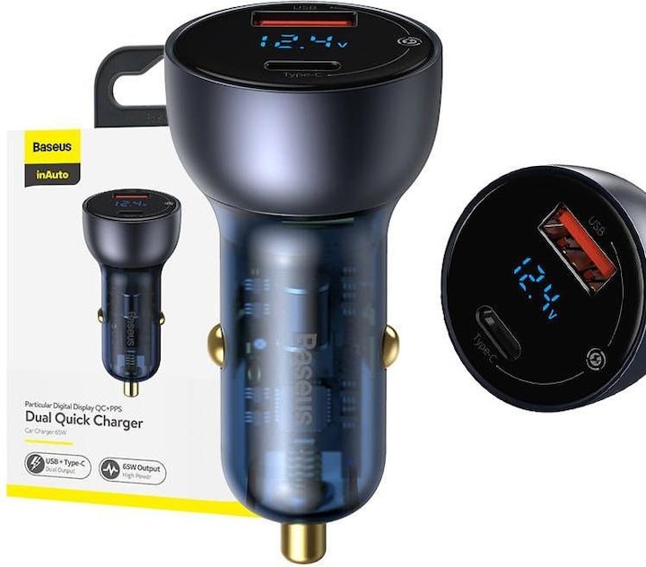 Image du produit Baseus Chargeur rapide double 65W