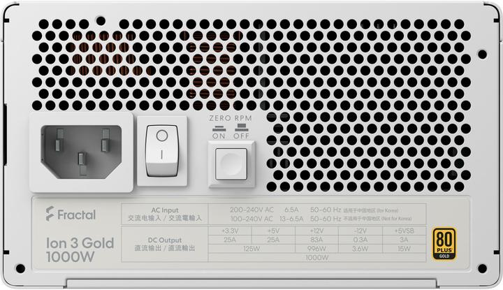 Productafbeelding Fractal ION Gold 1000W White (null Watt) (1000 W)