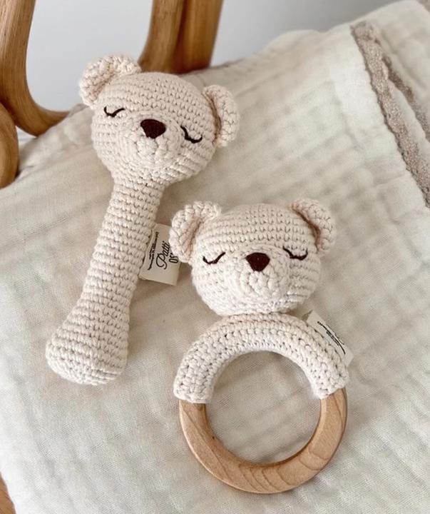 Actual product image Patti Oslo Teething Ring Polar Bear (0 Months)