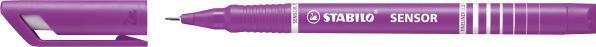 Actual product image STABILO Sensor F Finliner with spring loaded sharpener (Purple, 1x)