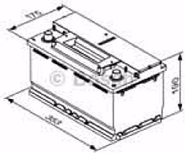 Produktbild Bosch Automotive EFB-Batterie S4E130 (12 V, 95 Ah, 850 A)