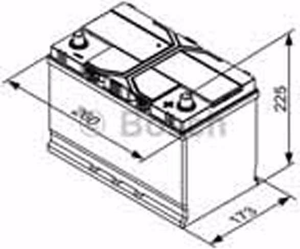Bosch Automotive EFB-Batterie S4E410 (12 V, 72 Ah, 760 A)