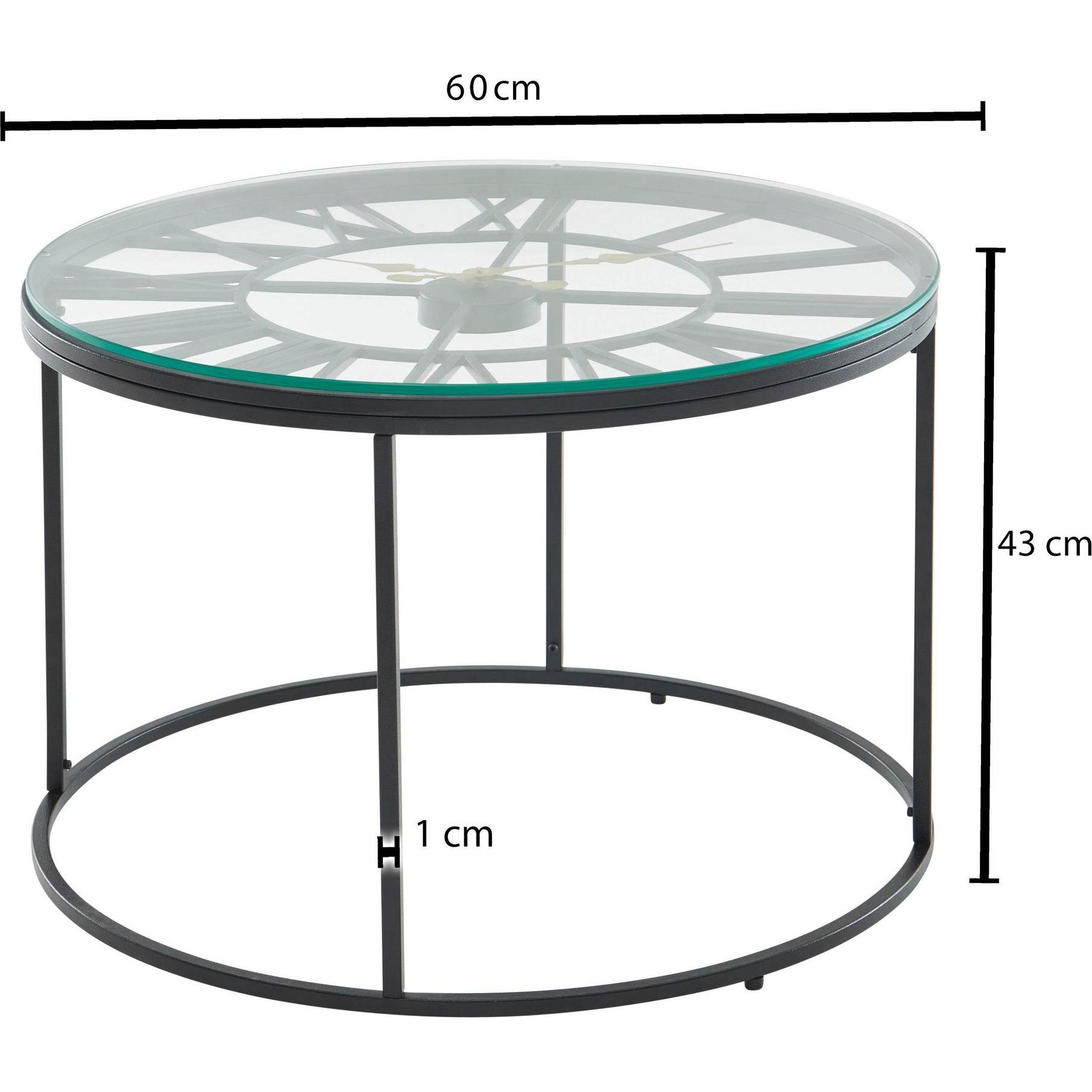 Thumbnail - FineBuy, Couchtisch + Beistelltisch, Moses (60 x 60 x 43 cm)