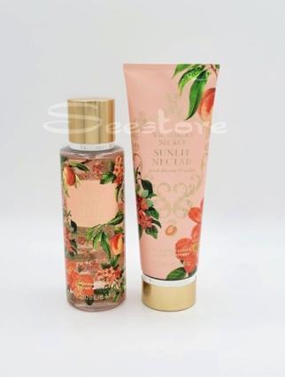 Victoria's Secret Sunlit Nectar Body Mist Spray & Body Lotion