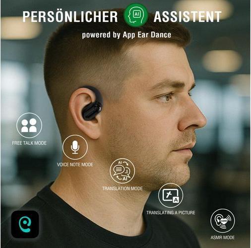 Produktbild 4smarts SkyBuds AI Screen (Keine Geräuschunterdrückung, 4 h, Kabellos)
