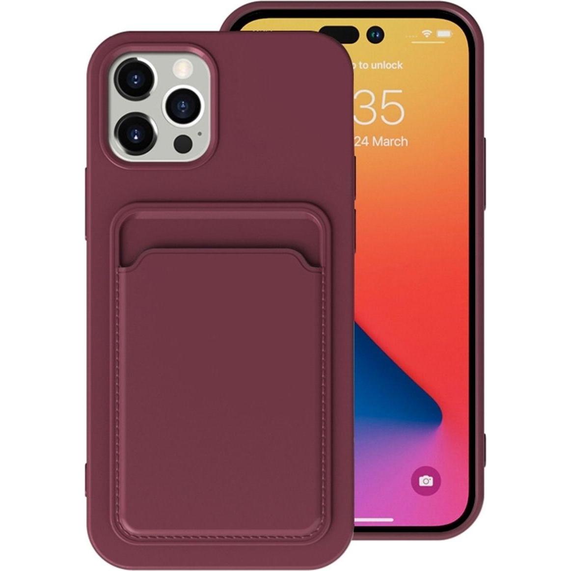 König Design Hülle Handy Schutz für Apple iPhone 14 Serie Case Cover Bumper Kartenfach Etuis (Apple iPhone 14 Pro), Smar...