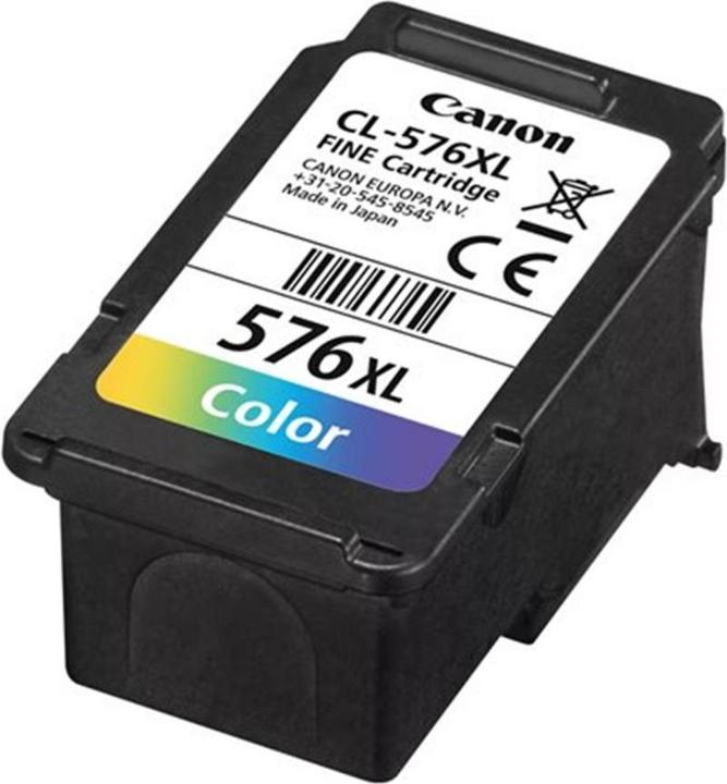 Actual product image Canon CL-576XL Colour Ink Cartridge (M, C, Y)