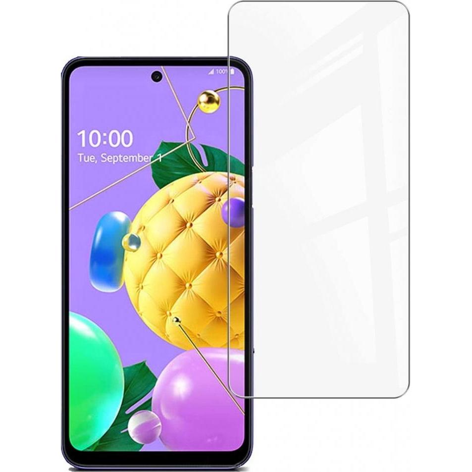 Screenguard LG K52 Panzerglas Schutzfolie Case Friendly Design (1 Stück, LG K52), Smartphone Schutzfolie, Transparent