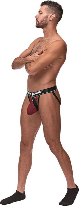 Image du produit Male Power Cock Ring Jock with Black Cockring - S/M - Burgundy (M, S)