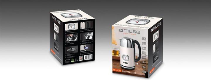 Image du produit Muse MS020 SC Bouilloire en acier inoxydable beige (1.70 l)