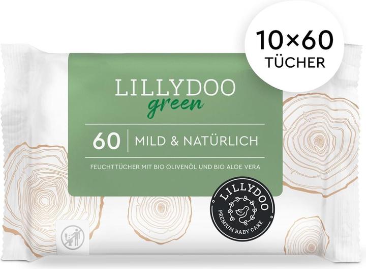 Image du produit Lillydoo Lingettes humides pour bébé (10 x 60 pcs)