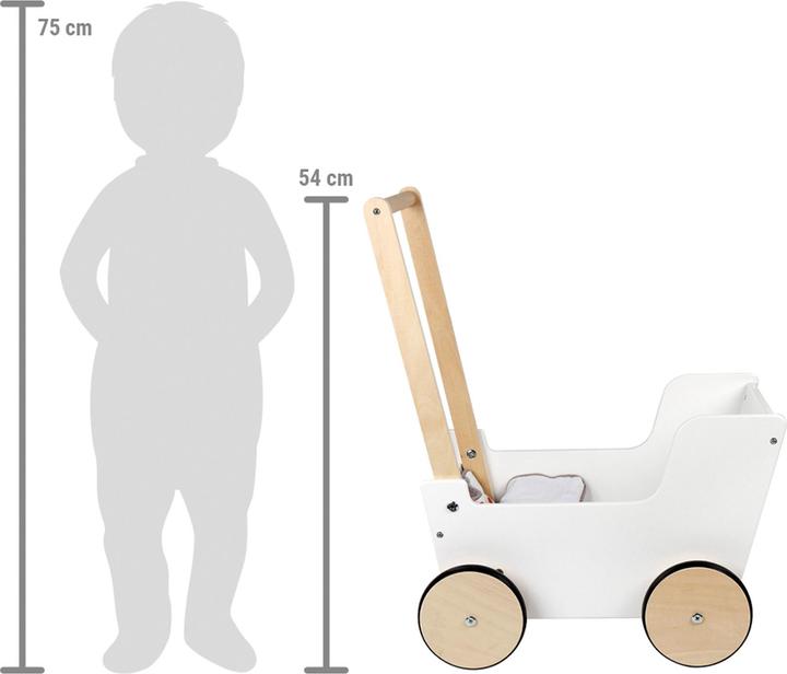 Immagine prodotto small foot Carrozzina per bambole in legno a spinta, bottone piccolo