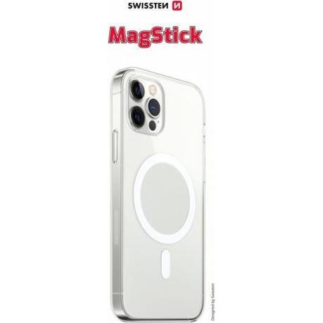 Swissten Clear Jelly MagStick Apple iPhone 12 Pro Max Transparent (Apple iPhone 12 Pro Max), Smartphone Hülle, Transpare...