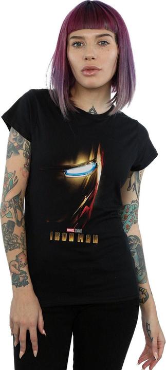 Actual product image Marvel Womens/Ladies Iron Man Poster Cotton T-Shirt (M)