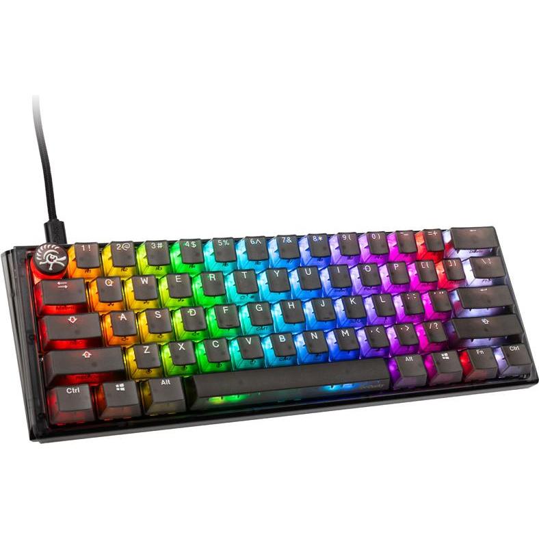 Ducky One 3 Aura Black Mini Gaming Tastatur, RGB LED - MX-Brown (US) (Eng. Int., Kabelgebunden), Tastatur, Schwarz