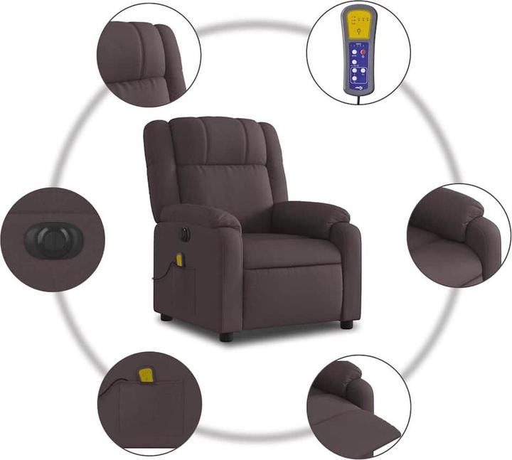 Produktbild vidaXL Massagesessel Elektrisch Stoff