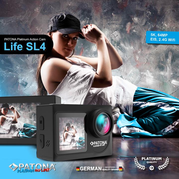 Produktbild Patona Platinum Action Cam Life SL4 5K (60p, WLAN)