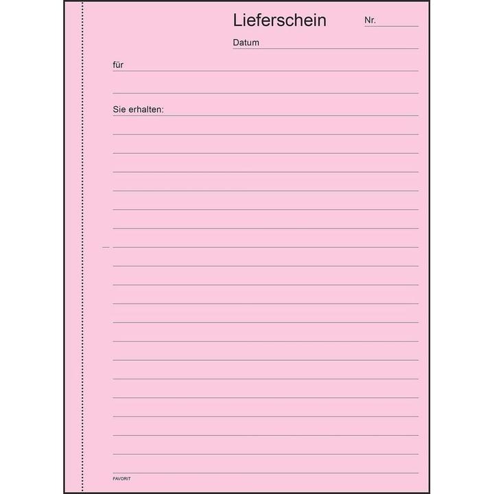 Produktbild Favorit Durchschreibebuch Lieferscheine mit Selbstdurchschreibepapier (150 x)