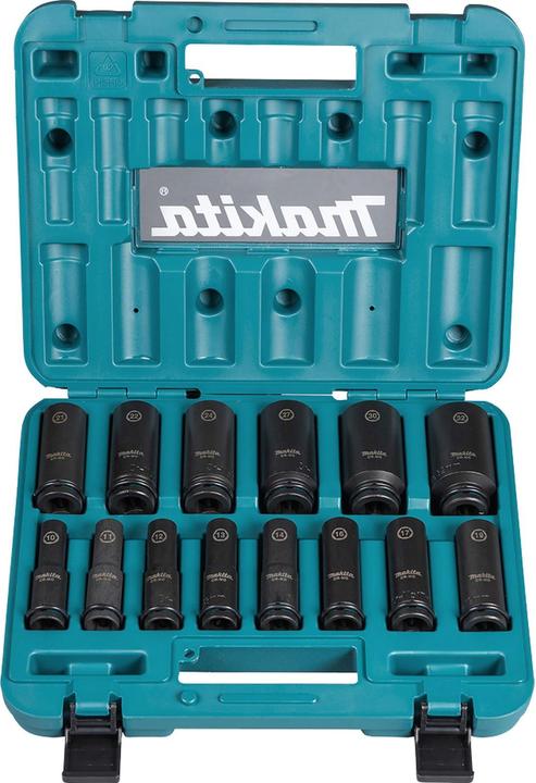 Makita B-52308 (32 mm, 16 mm, 15 mm, 28 mm, 17 mm, 13 mm, 10 mm, 22 mm, 19 mm, 31 mm, 14 mm, 25 mm, 30 mm, 26 mm, 21 mm, 18 mm, 23 mm, 12 mm, 24 mm, 29 mm, 20 mm, 27 mm, 11 mm)