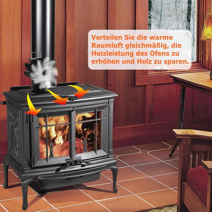 Produktbild Signstek Wärmebetriebener Kaminventilator (9 x 5.5 x 20 cm)