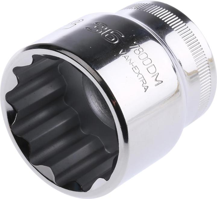 Produktbild Bahco 1/2” Steckschlüssel-Einsatz, Zwölfkant, 36 mm (36 mm)