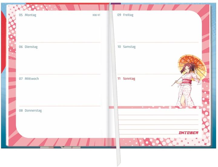 Image du produit Manga Schülerkalender A5 2025/2026 - 17 Monate ab August 2025 (A5, Allemand)