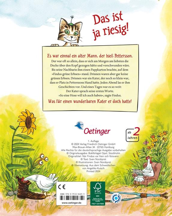 Immagine prodotto Pettersson und Findus. Wie Findus zu Pettersson kam (Tedesco, Sven Nordqvist, Angelica Carrozzeria, 2024)