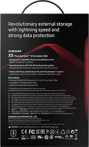Image du produit Samsung Portable X5 (1000 Go)