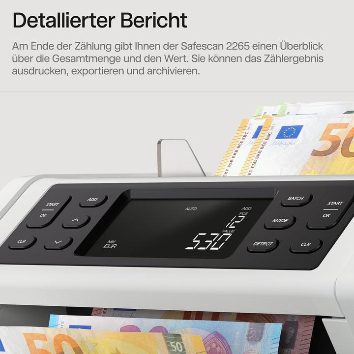 Immagine prodotto Safescan 2265 (G2) (Bancone, Validatore di banconote)